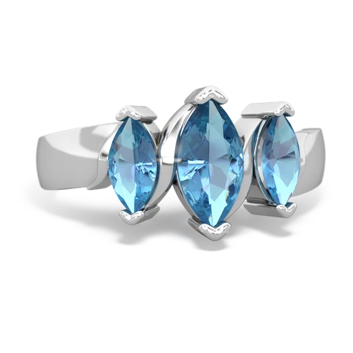 blue topaz-pink sapphire keepsake ring