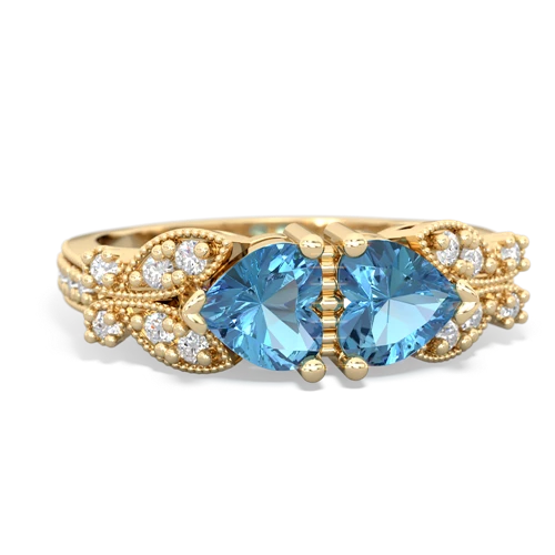 blue topaz keepsake butterfly ring