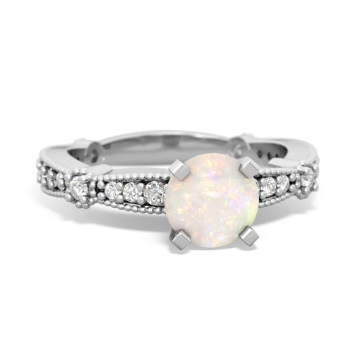 opal antique engagement ring