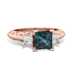 similar item - Art Deco Diamond Engagement 6mm Princess