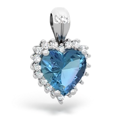 matching pendants - Sparkling Halo Heart