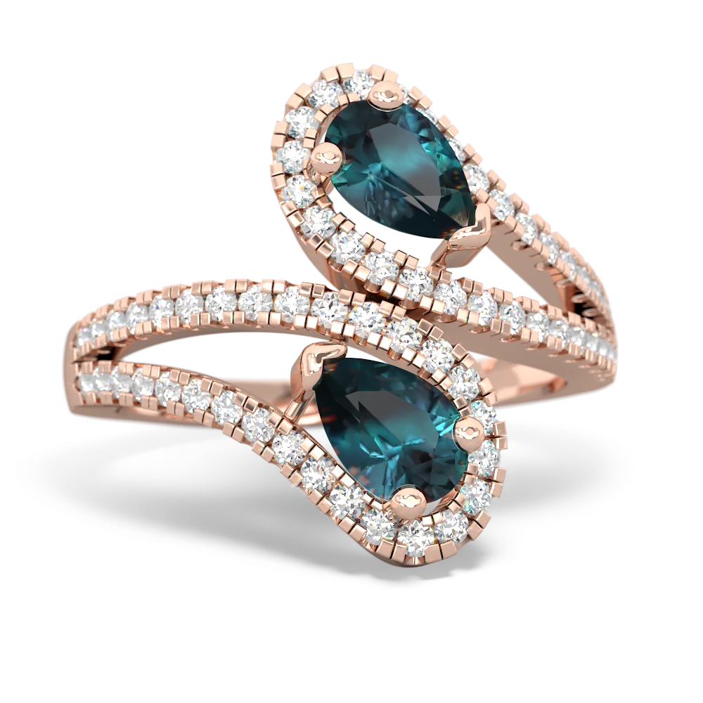 Alexandrite Diamond Dazzler 14K Rose Gold ring R3000