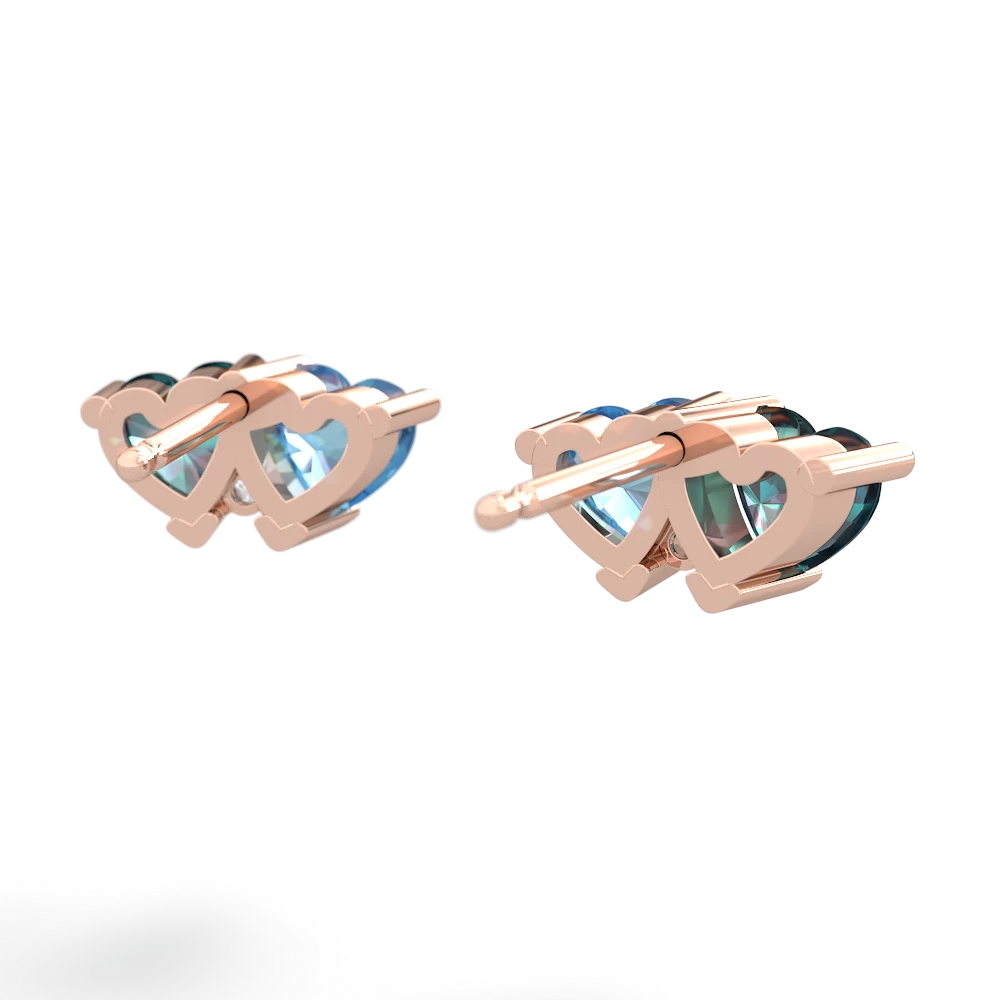 Alexandrite Sweethearts 14K Rose Gold earrings E5260