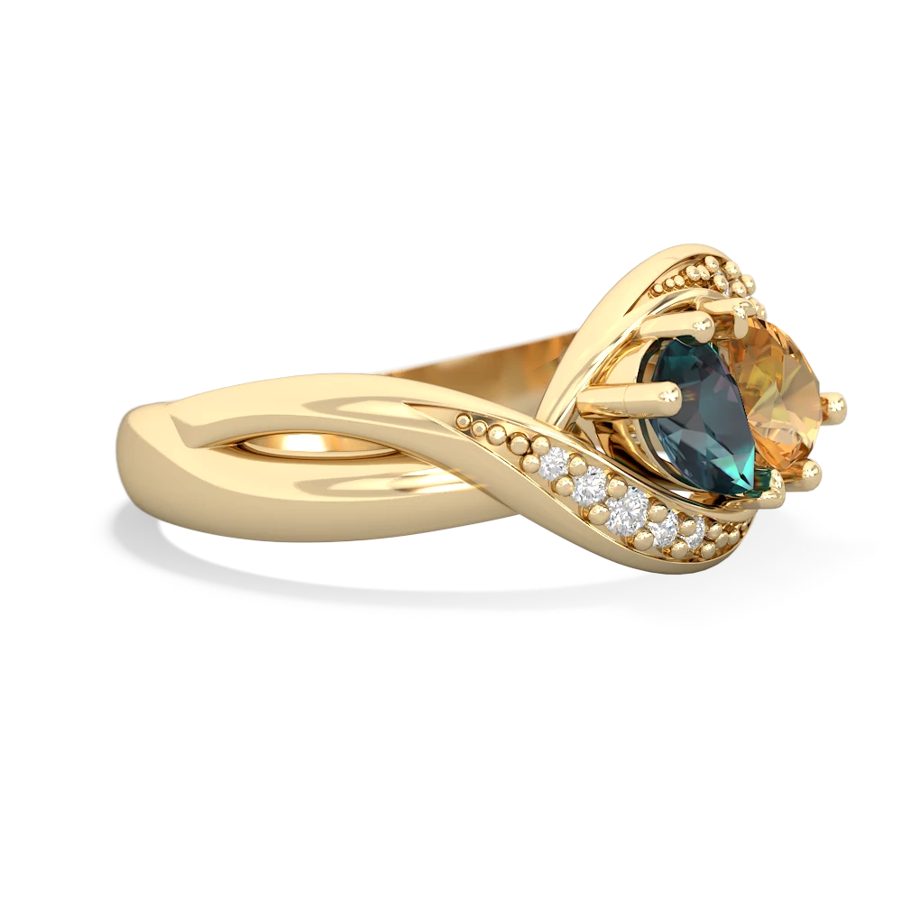 Alexandrite Summer Winds 14K Yellow Gold ring R5342