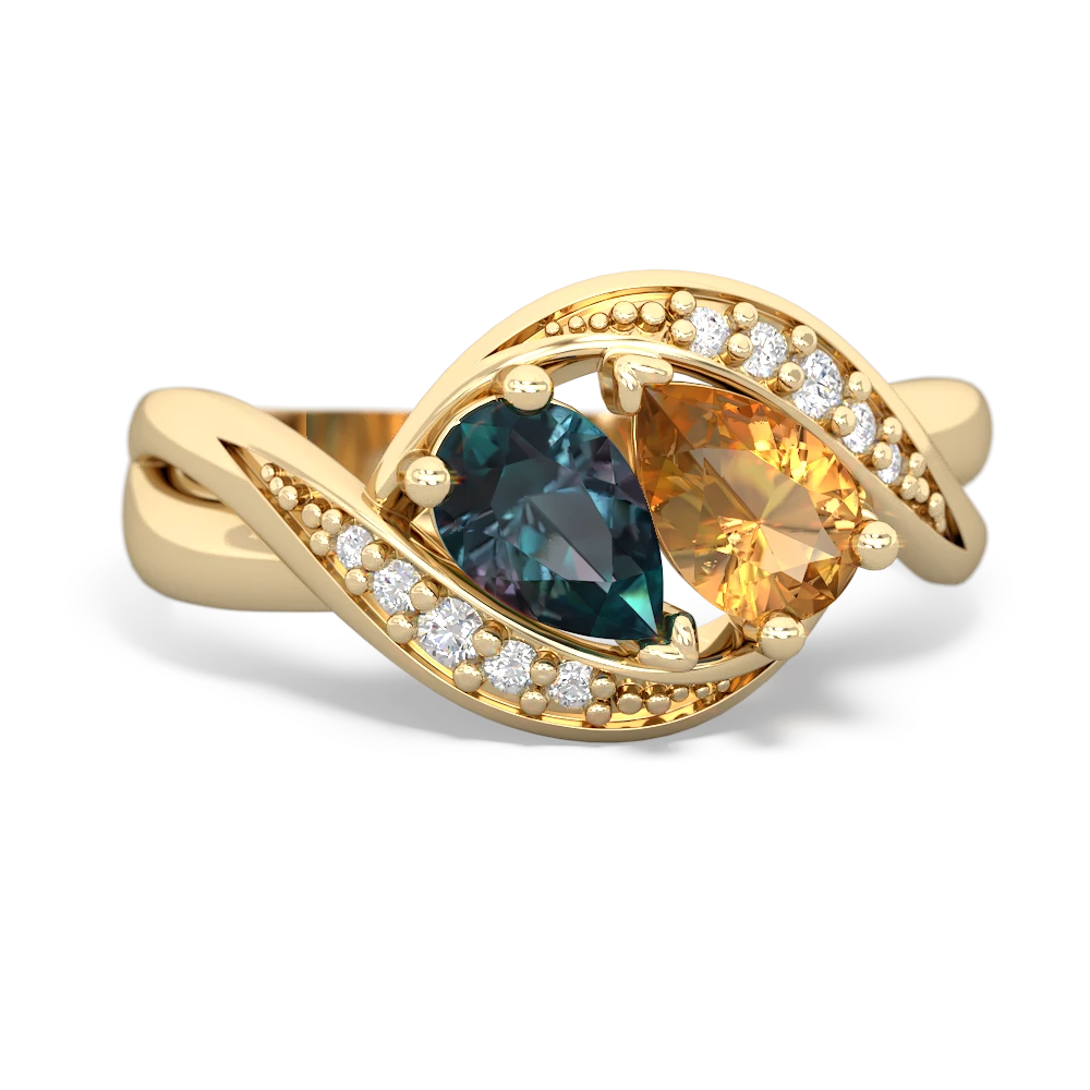 Alexandrite Summer Winds 14K Yellow Gold ring R5342