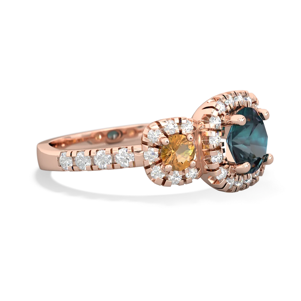 Alexandrite Regal Halo 14K Rose Gold ring R5350