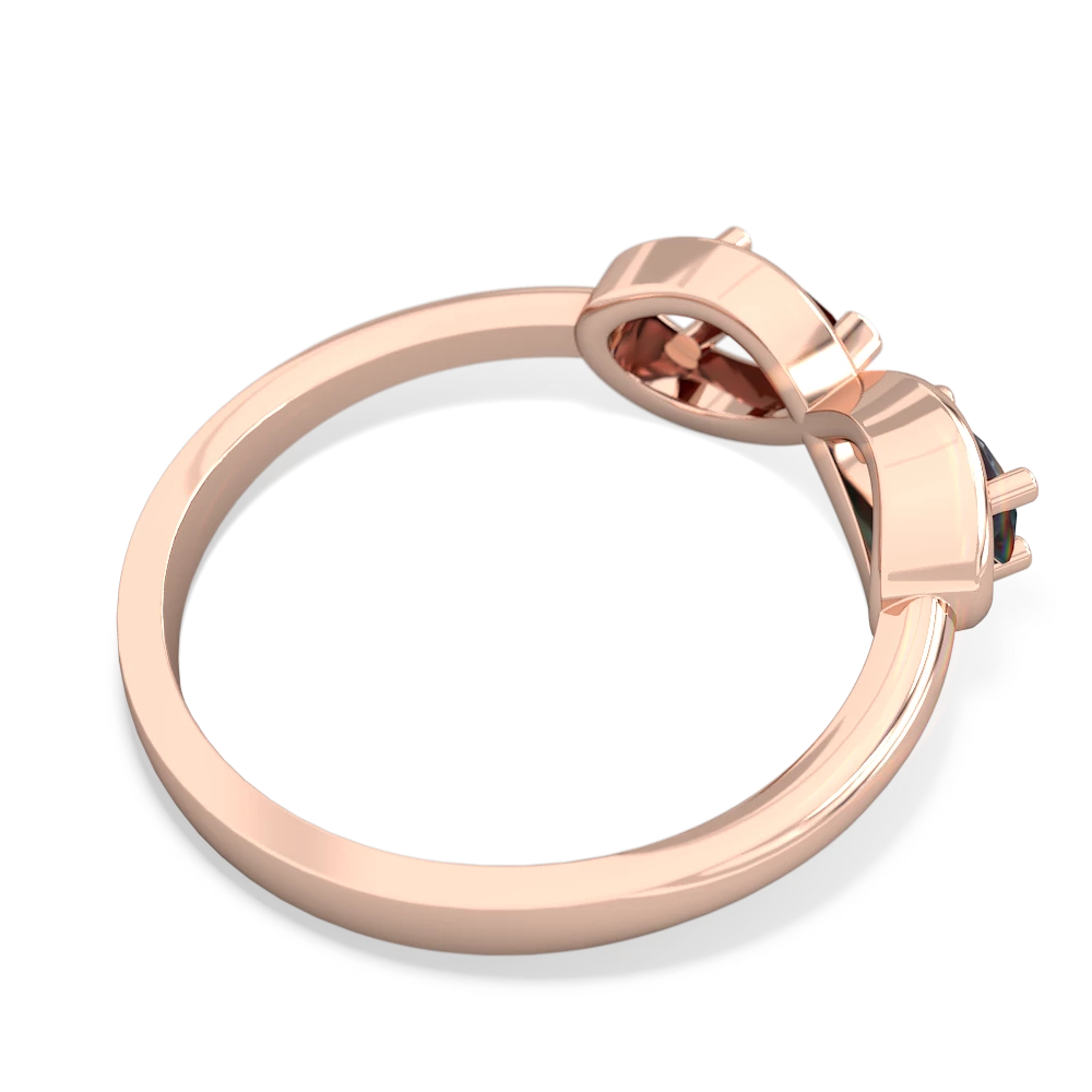 Alexandrite Infinity 14K Rose Gold ring R5050