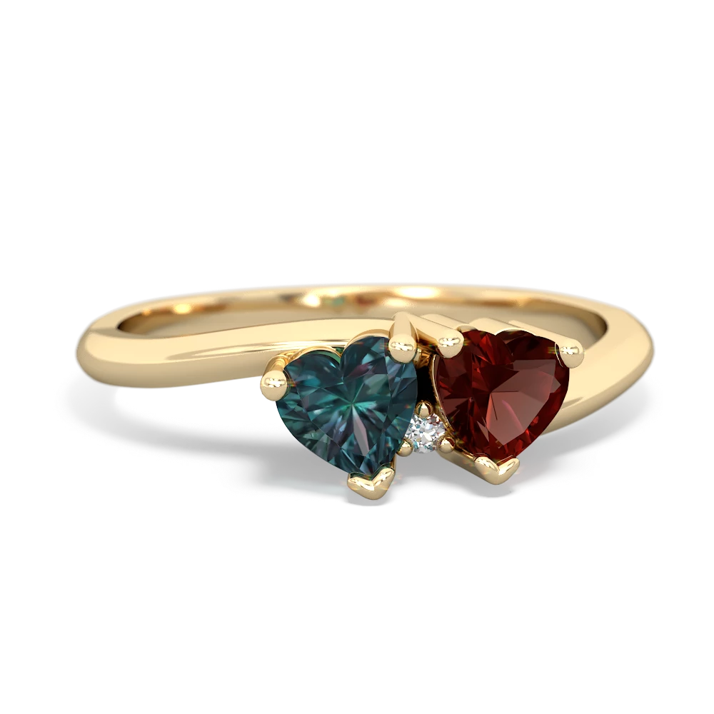 Alexandrite Sweethearts 14K Yellow Gold ring R5260