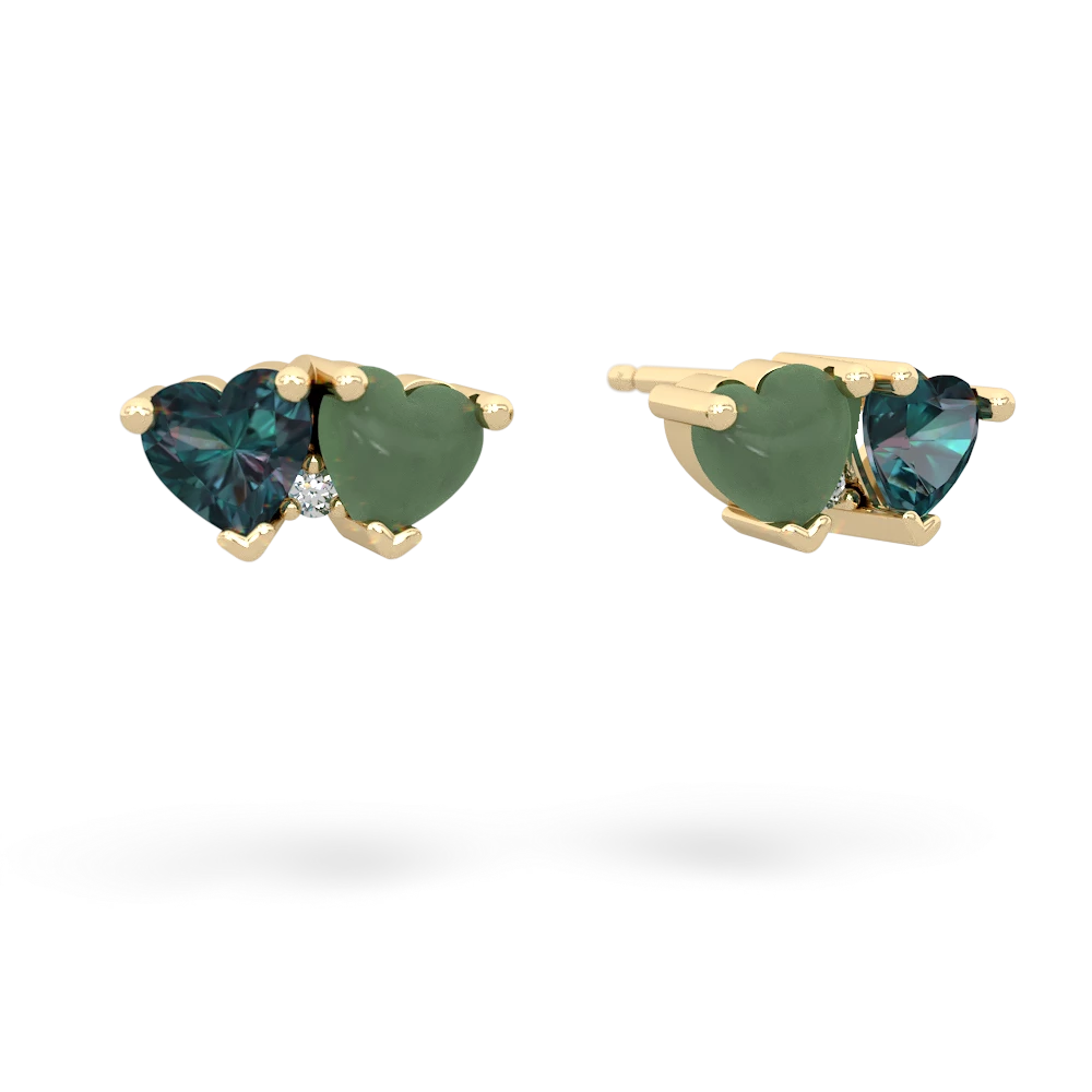 Alexandrite Sweethearts 14K Yellow Gold earrings E5260