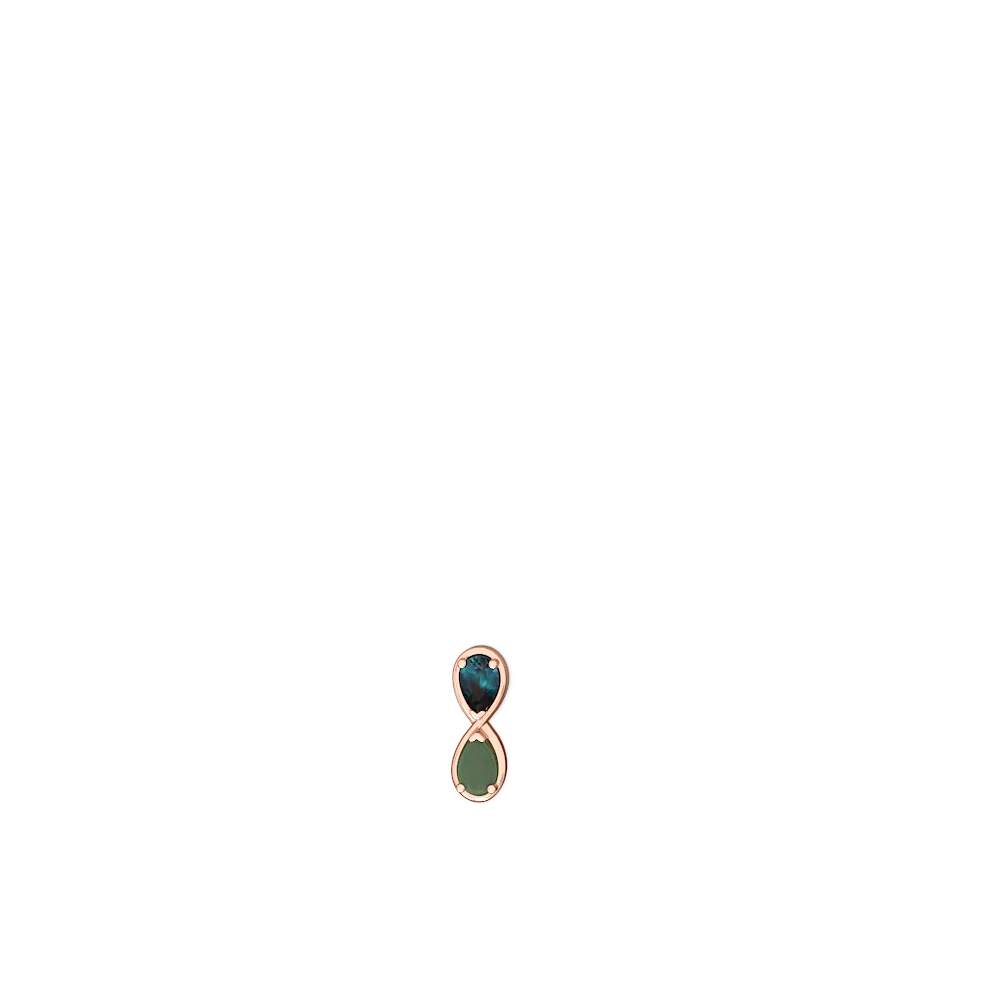 Alexandrite Infinity 14K Rose Gold earrings E5050