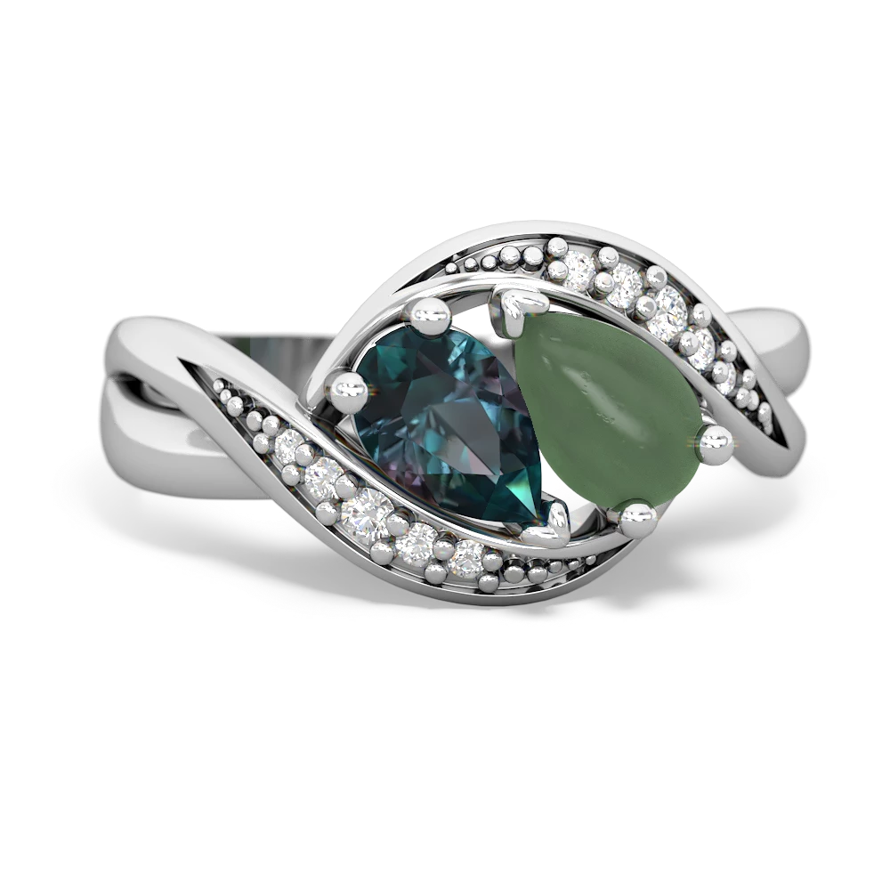 Alexandrite Summer Winds 14K White Gold ring R5342