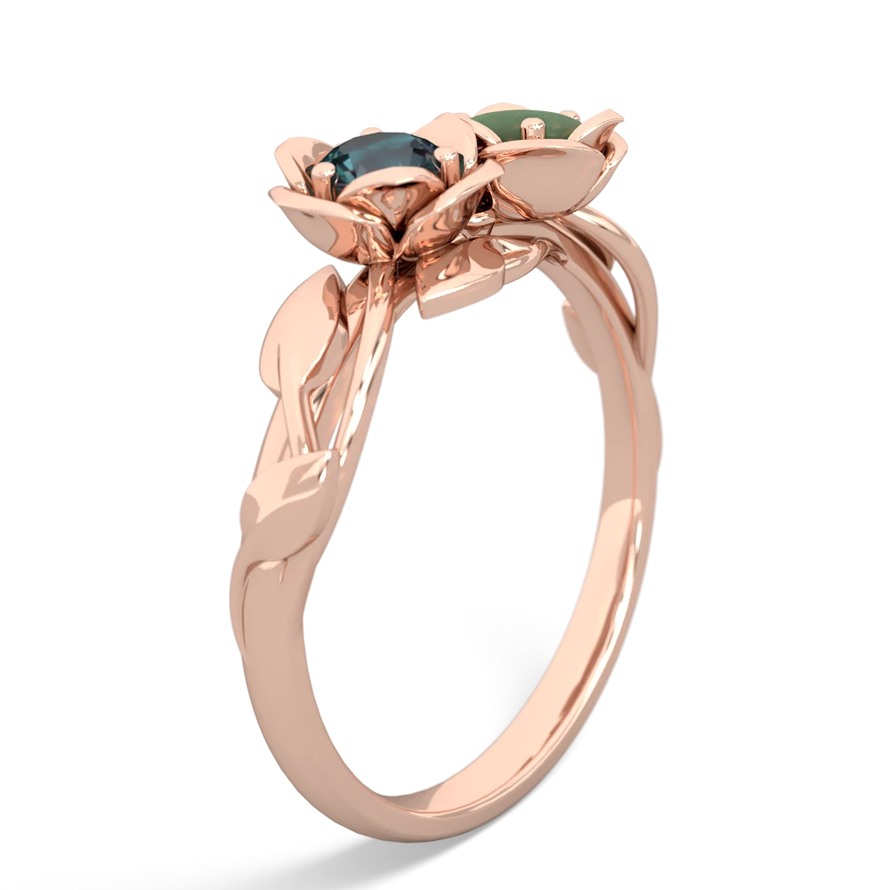 Alexandrite Rose Garden 14K Rose Gold ring R5510