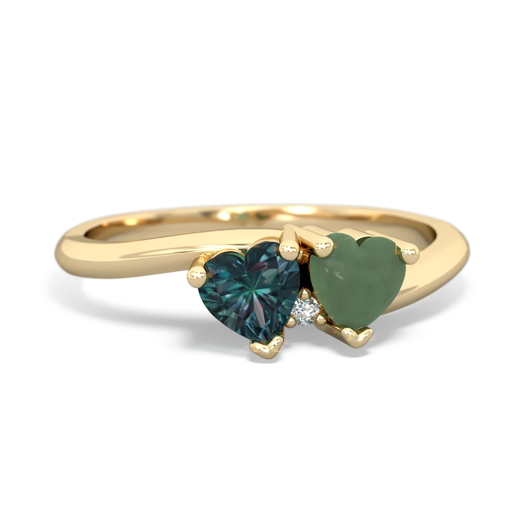 Alexandrite Sweethearts 14K Yellow Gold ring R5260