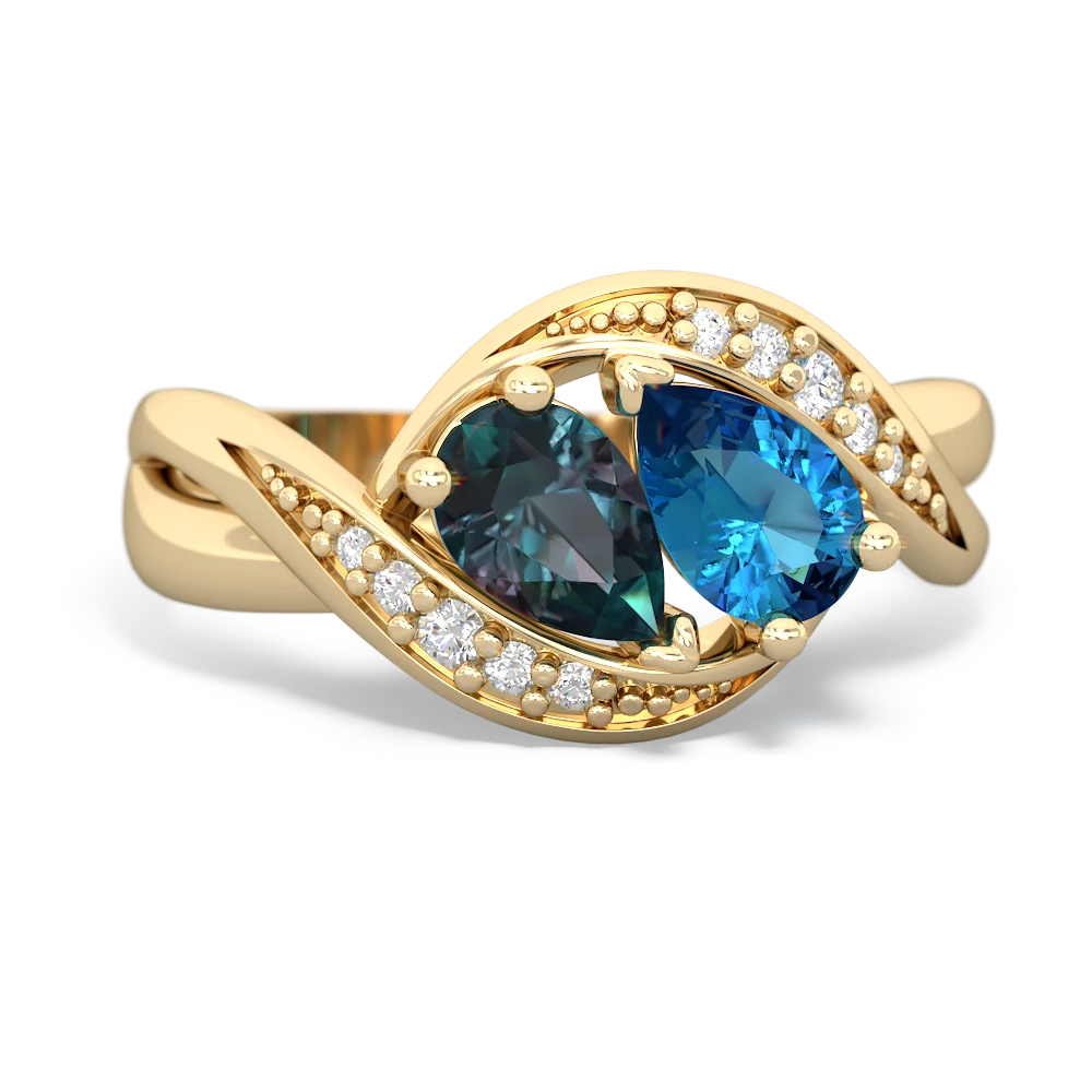 Alexandrite Summer Winds 14K Yellow Gold ring R5342