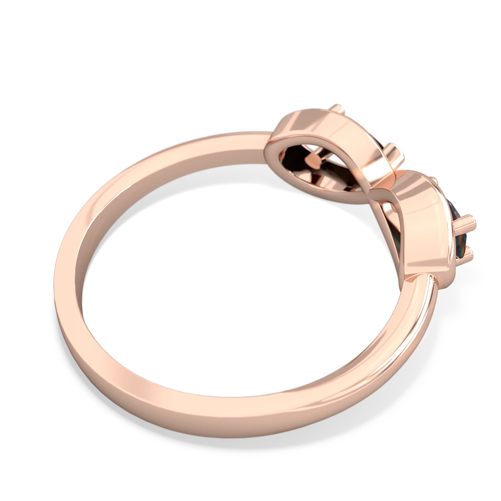 Alexandrite Infinity 14K Rose Gold ring R5050