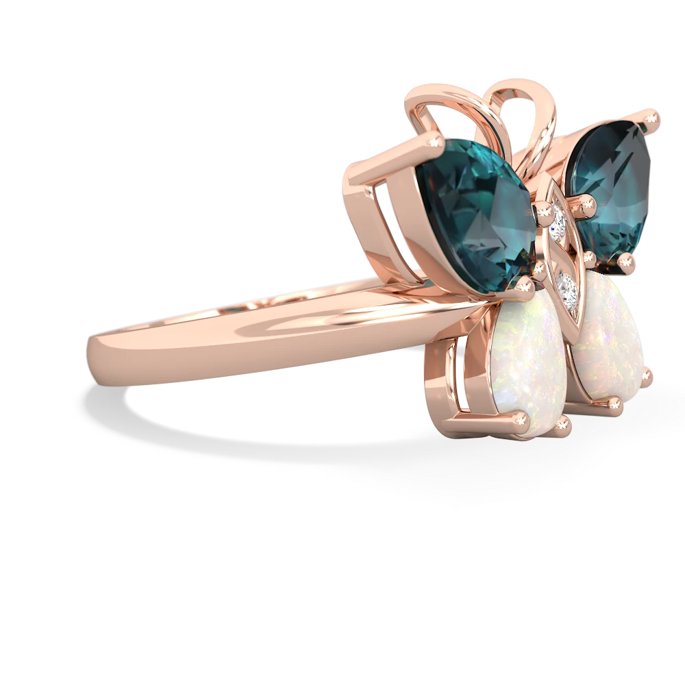 Alexandrite Butterfly 14K Rose Gold ring R2215