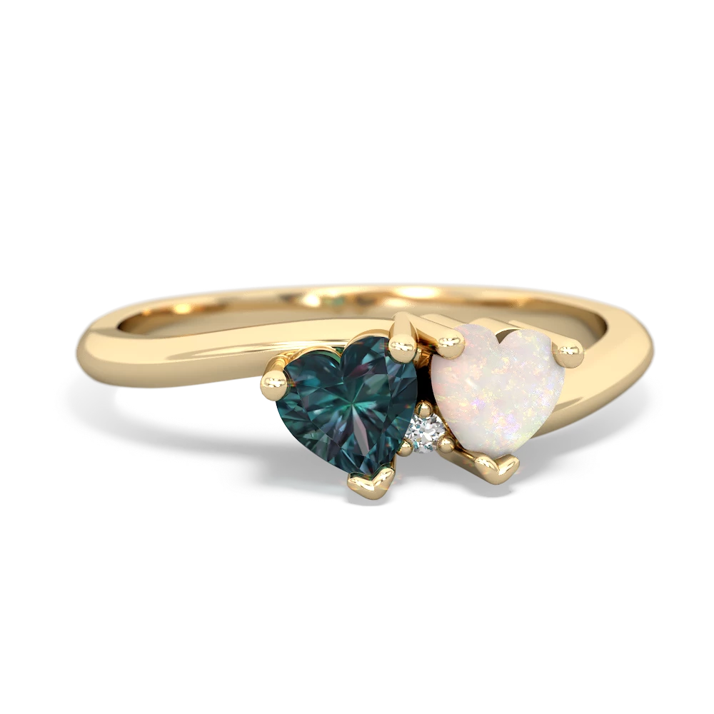 Alexandrite Sweethearts 14K Yellow Gold ring R5260