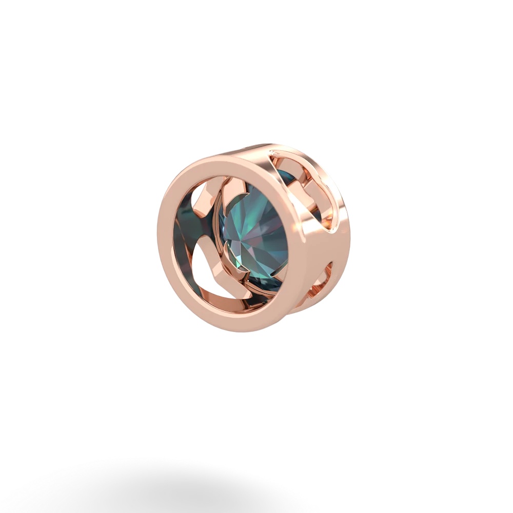 Alexandrite 6Mm Slide 14K Rose Gold pendant P3786