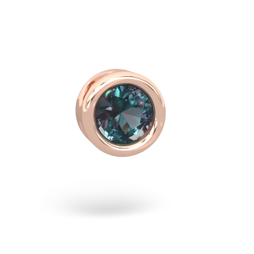 Alexandrite 6Mm Slide 14K Rose Gold pendant P3786