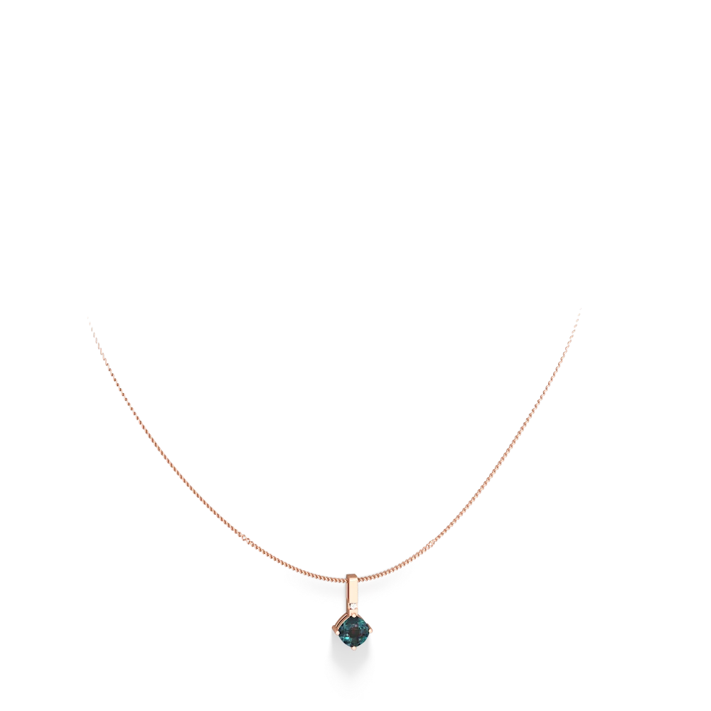 Alexandrite Simply Elegant 14K Rose Gold pendant P2489