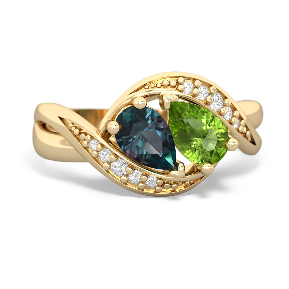 Alexandrite Summer Winds 14K Yellow Gold ring R5342