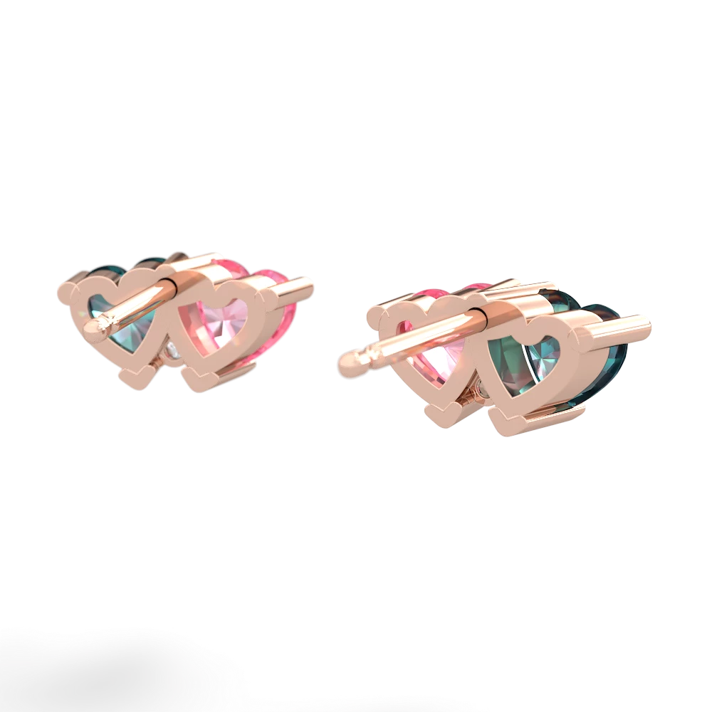 Alexandrite Sweethearts 14K Rose Gold earrings E5260