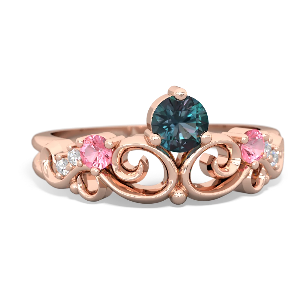 Alexandrite Crown Keepsake 14K Rose Gold ring R5740