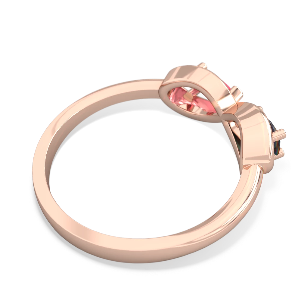 Alexandrite Infinity 14K Rose Gold ring R5050