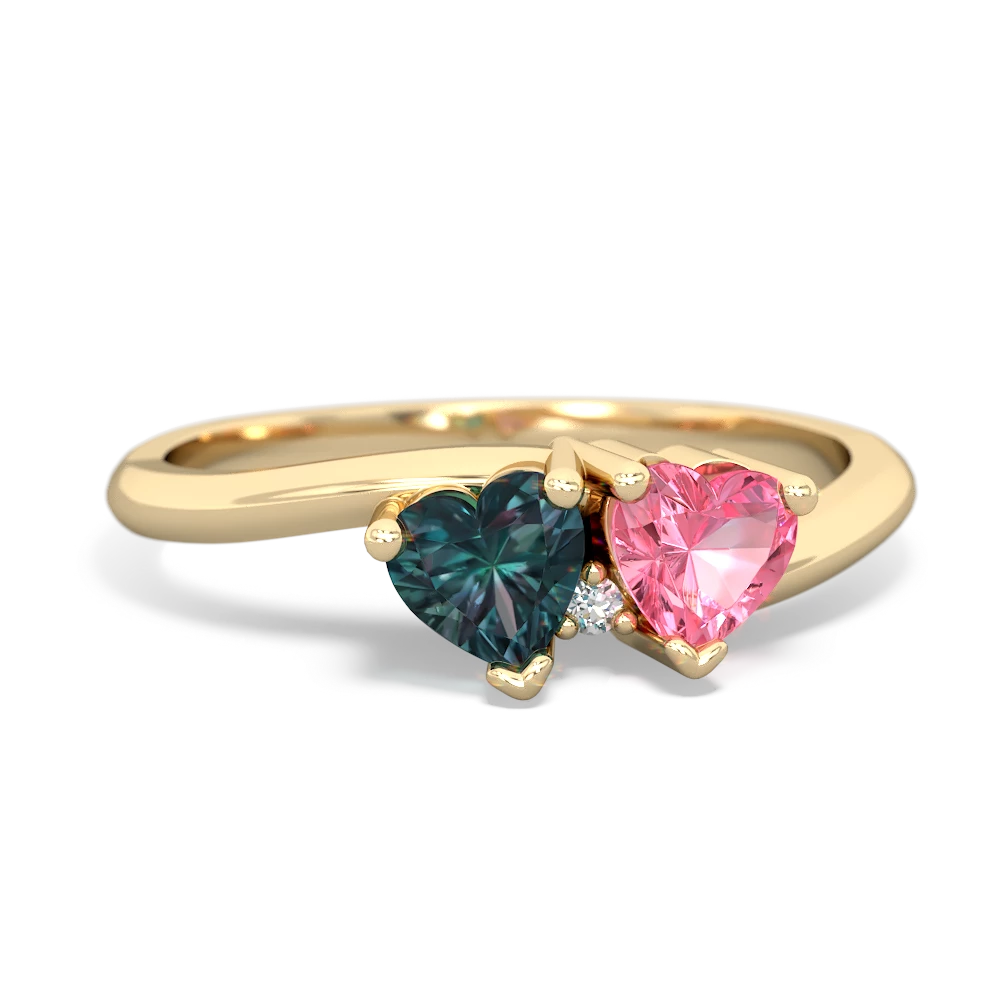 Alexandrite Sweethearts 14K Yellow Gold ring R5260