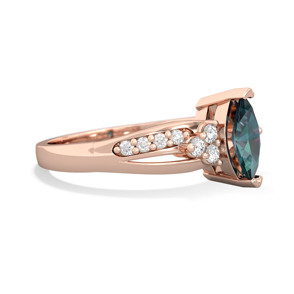 Alexandrite Royal Marquise 14K Rose Gold ring R2343