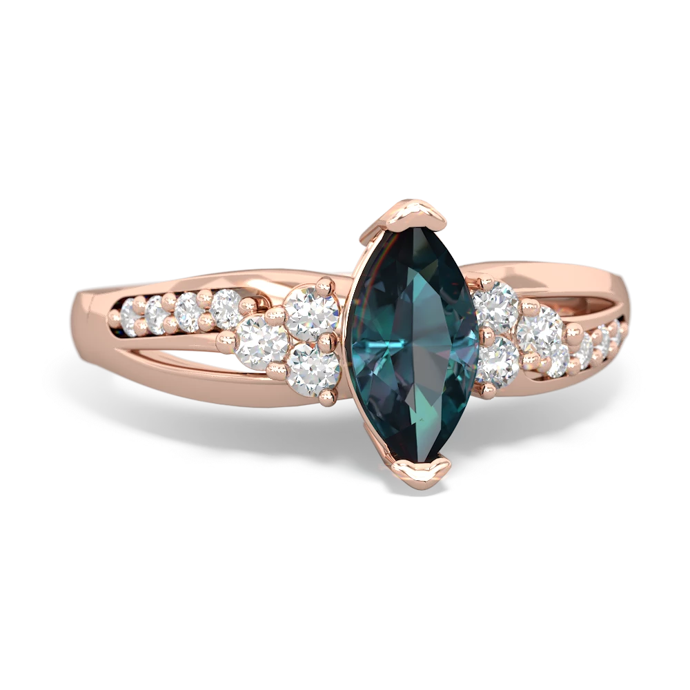 Alexandrite Royal Marquise 14K Rose Gold ring R2343