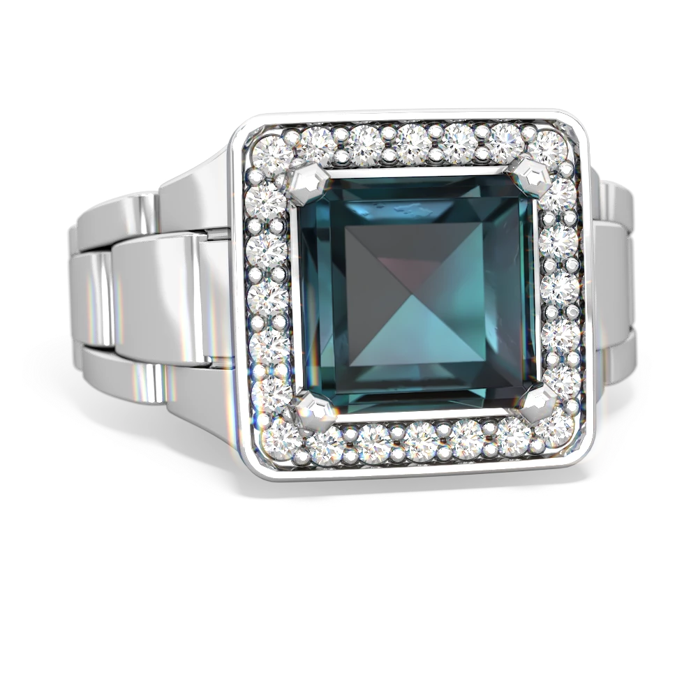 Natural alexandrite mens on sale ring