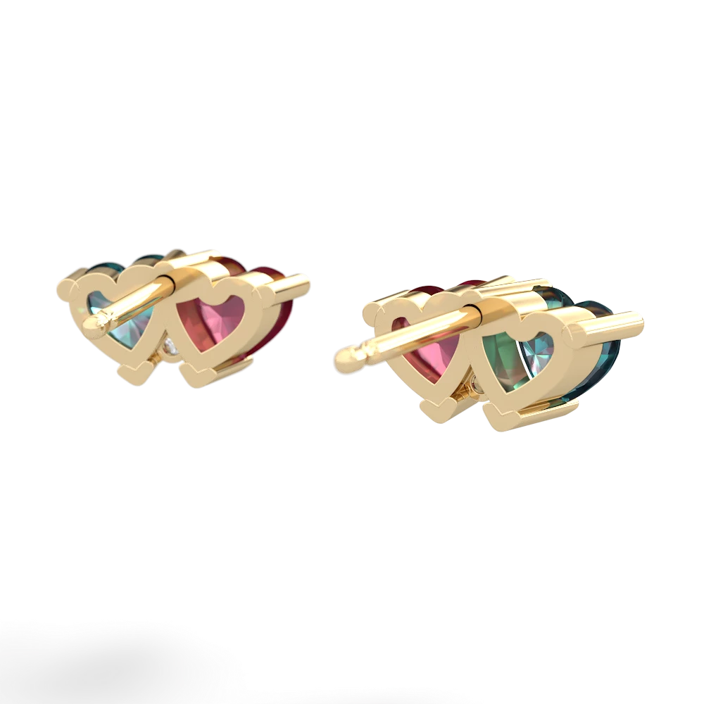 Alexandrite Sweethearts 14K Yellow Gold earrings E5260