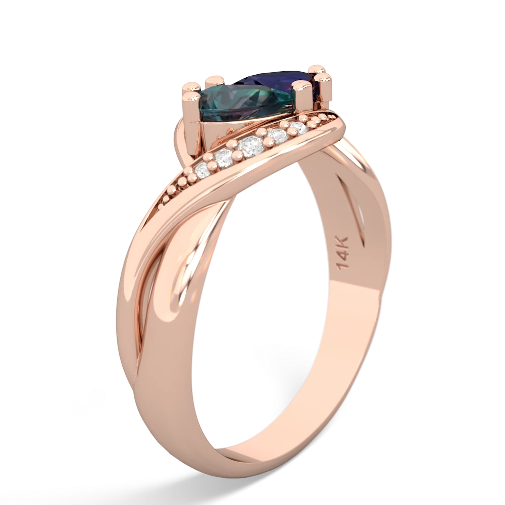 Alexandrite Summer Winds 14K Rose Gold ring R5342