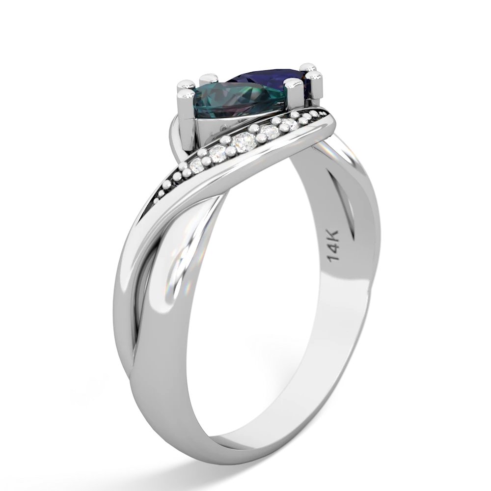 Alexandrite Summer Winds 14K White Gold ring R5342