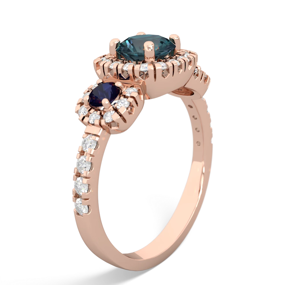 Alexandrite Regal Halo 14K Rose Gold ring R5350