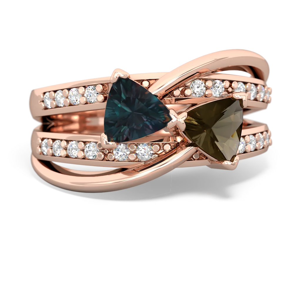 Alexandrite Bowtie 14K Rose Gold ring R2360