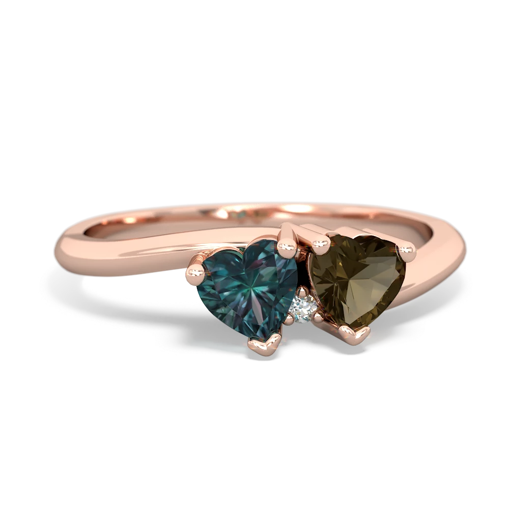 Alexandrite Sweethearts 14K Rose Gold ring R5260