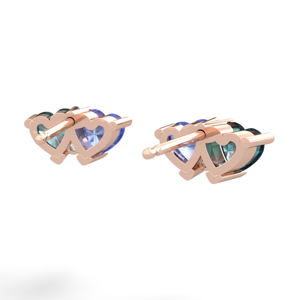 Alexandrite Sweethearts 14K Rose Gold earrings E5260