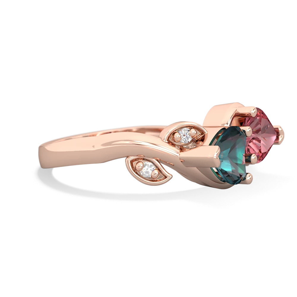 Alexandrite Floral Elegance 14K Rose Gold ring R5790