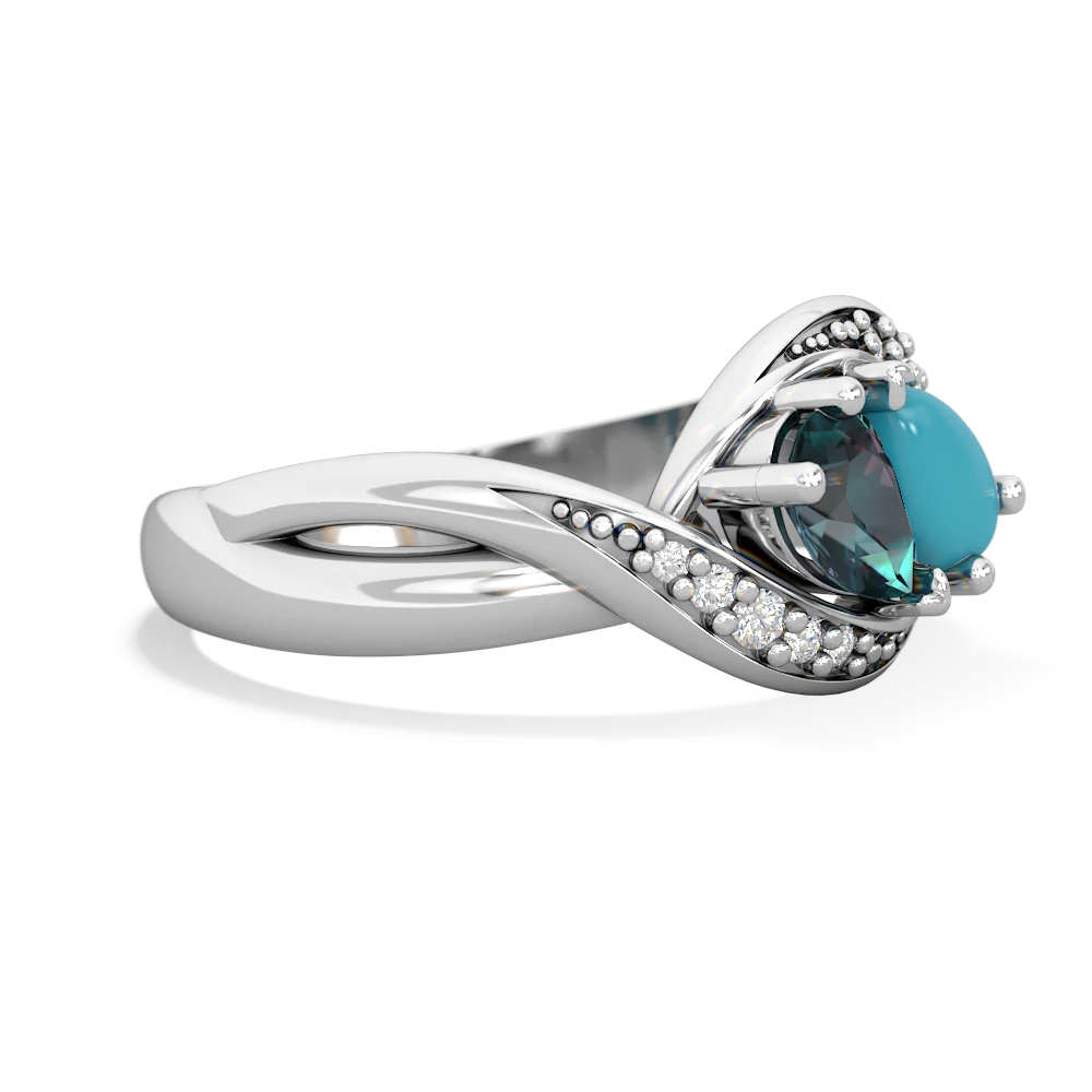 Alexandrite Summer Winds 14K White Gold ring R5342