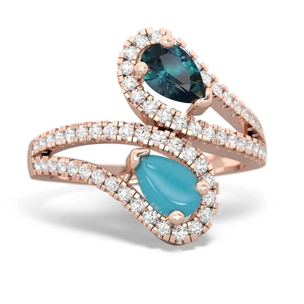 Alexandrite Diamond Dazzler 14K Rose Gold ring R3000