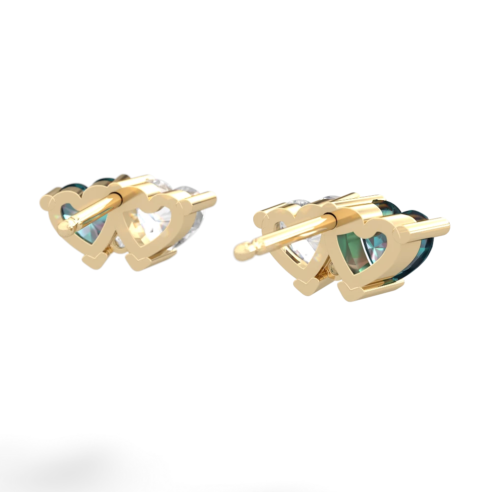 Alexandrite Sweethearts 14K Yellow Gold earrings E5260