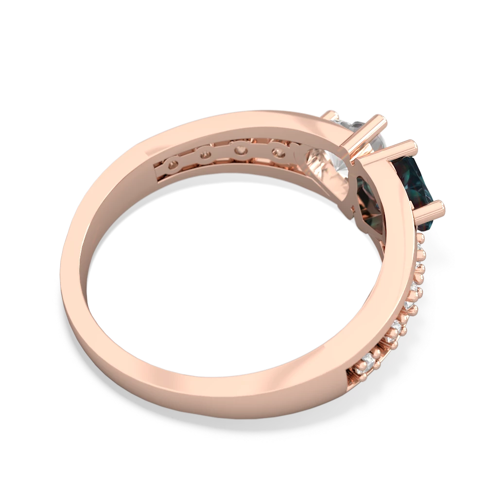 Alexandrite Heart To Heart 14K Rose Gold ring R3342