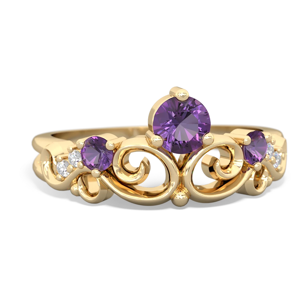 Amethyst store crown ring