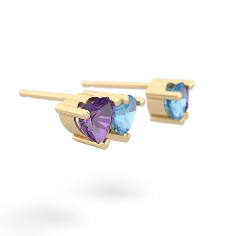 Amethyst Sweethearts 14K Yellow Gold earrings E5260