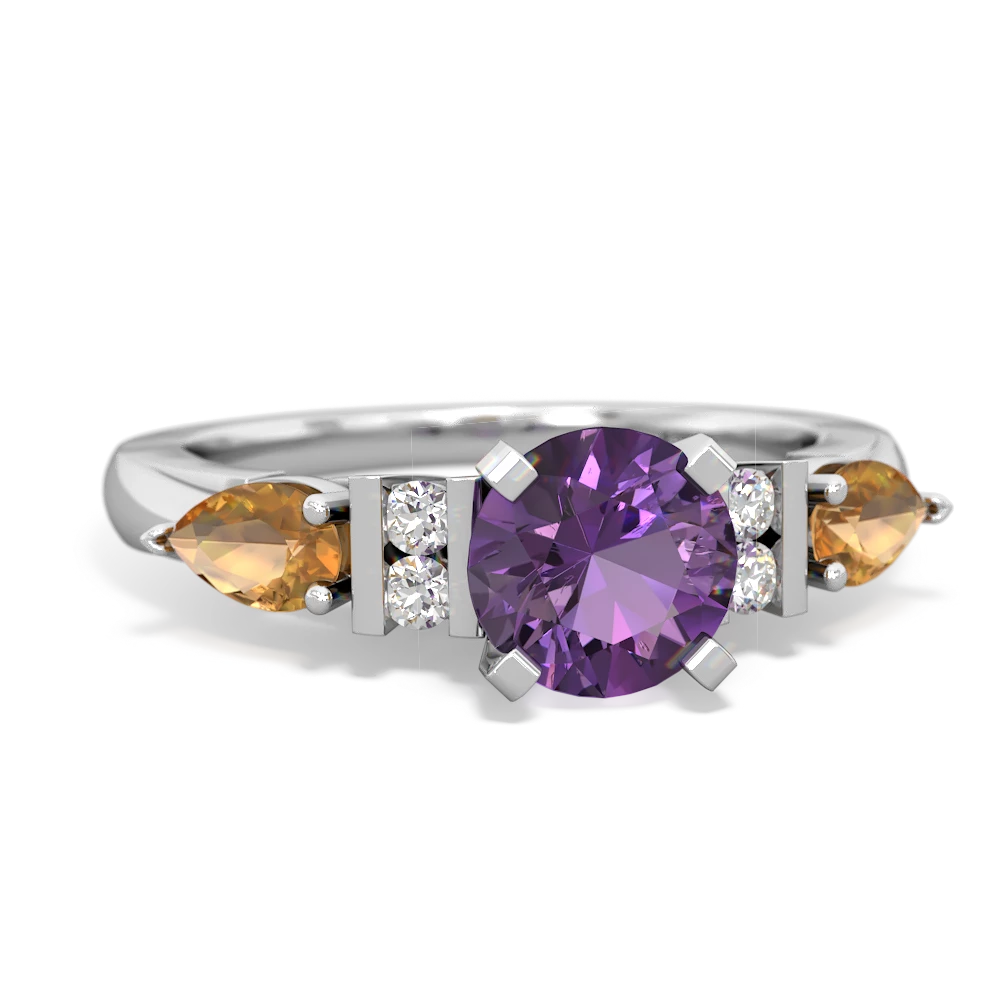 Amethyst hot sale citrine ring