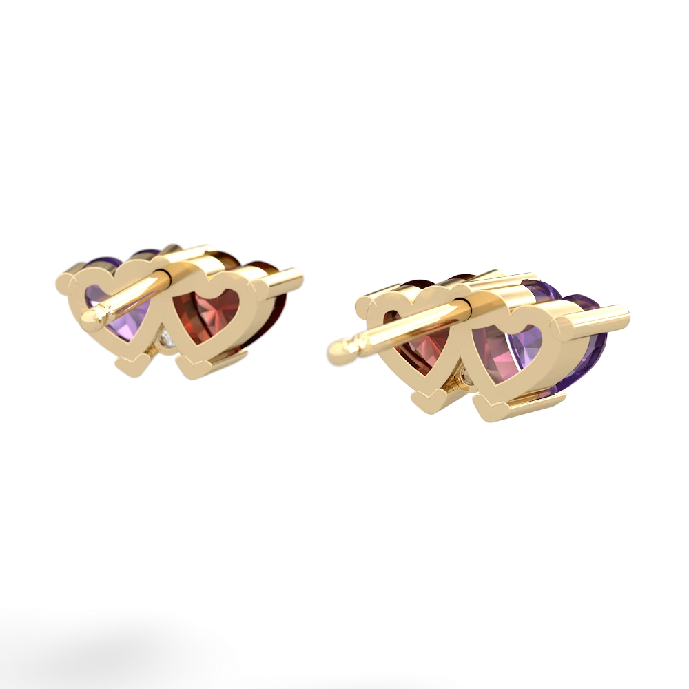 Amethyst Sweethearts 14K Yellow Gold earrings E5260