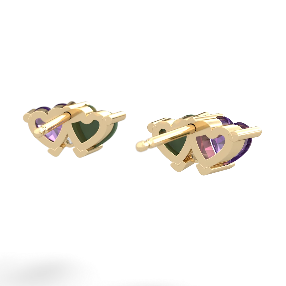 Amethyst Sweethearts 14K Yellow Gold earrings E5260