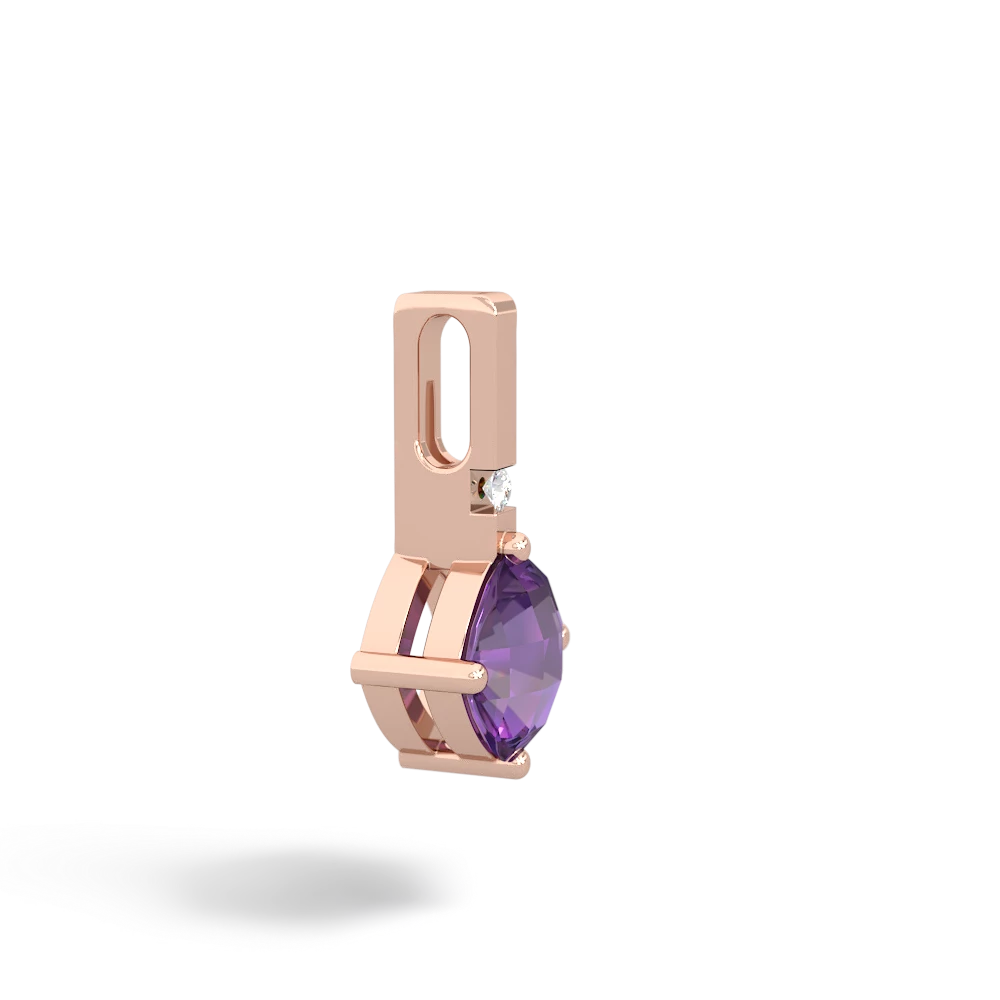 Amethyst Simply Elegant 14K Rose Gold pendant P2489